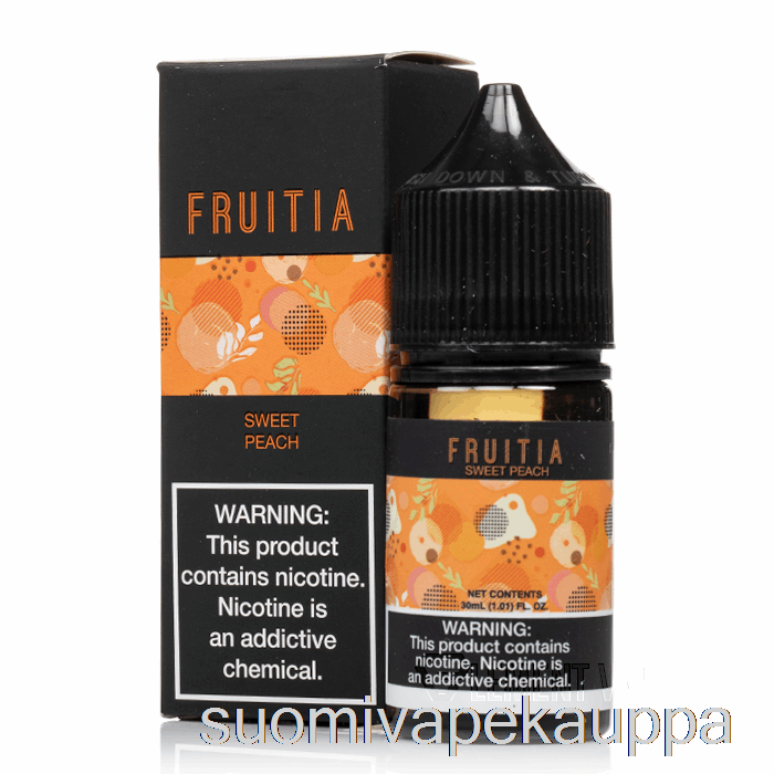 Vape Netistä Makea Persikka - Fruitia Suolat - 30ml 35mg